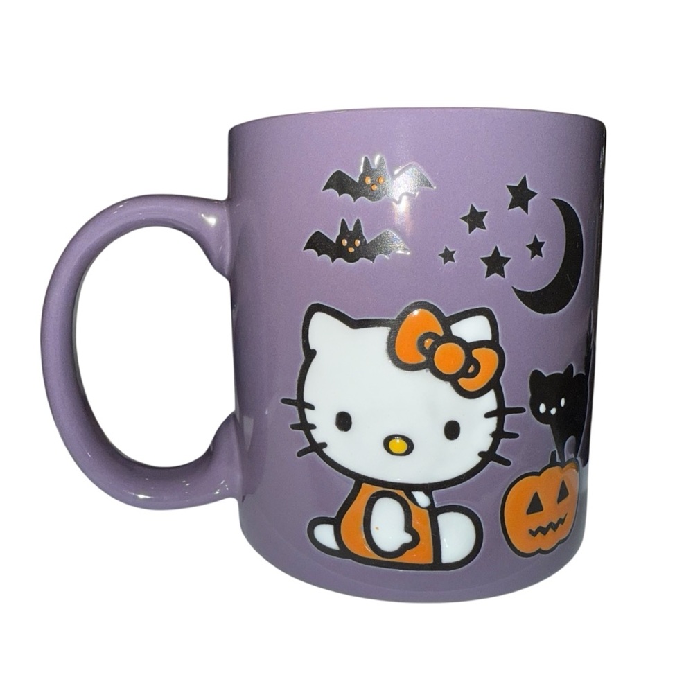 Hello Kitty Purple Halloween Mug Sanrio Double Sided